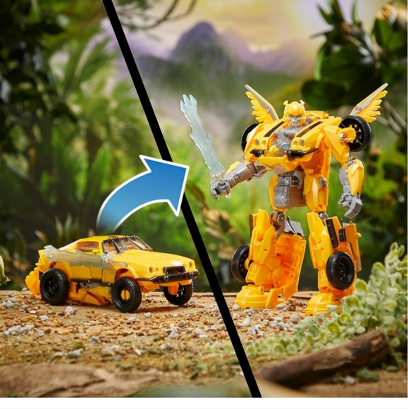 Transformers Toys Rise of The Beasts Movie, Beast-Mode Bumblebee Converting Toy - Picture 7 of 11